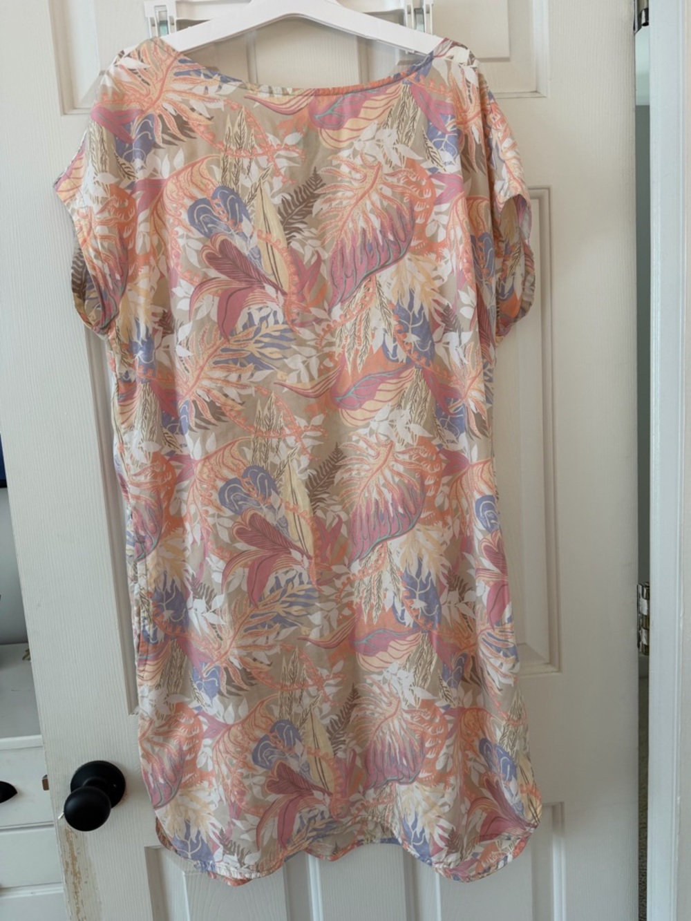 Patagonia Tropical Leaf Print Midi Dress - Beach Cover Up - Travel Dress